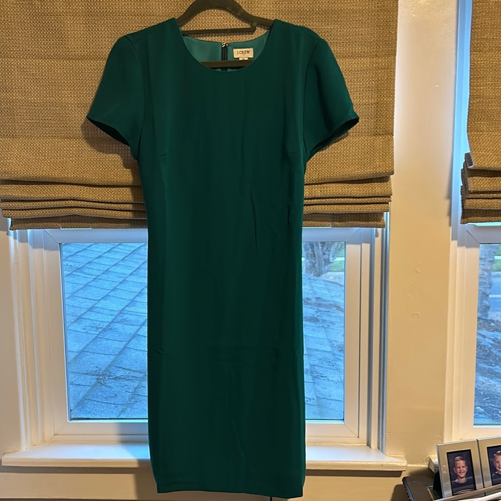 J. Crew green dress.